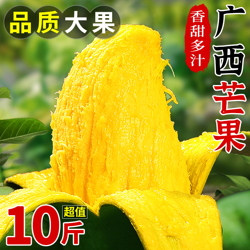 广西桂七芒10斤新鲜水果当季孕妇现