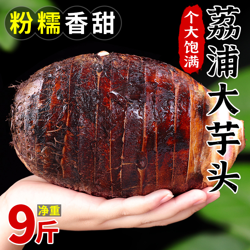 广西荔浦新鲜大芋头9斤农家特产紫藤