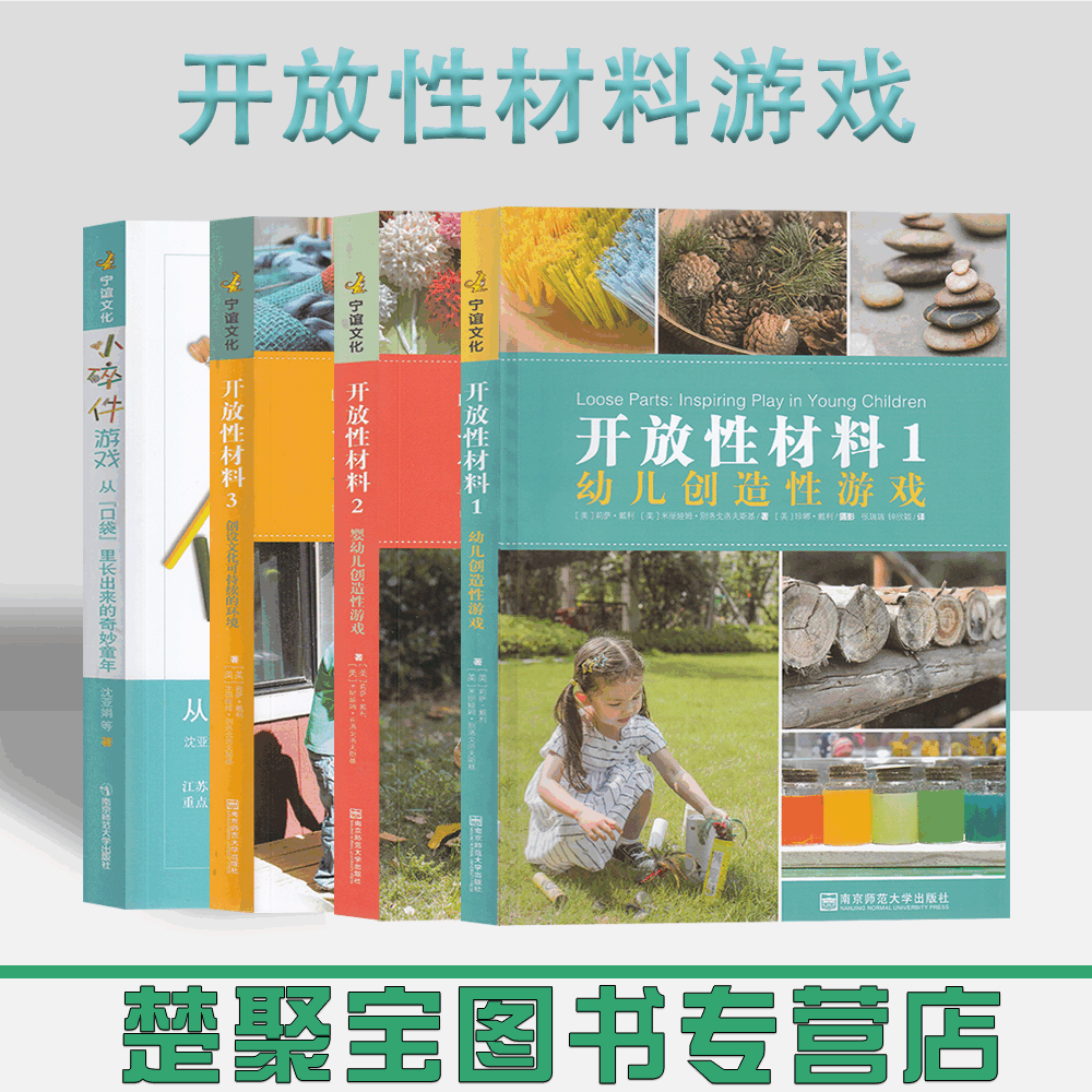 开放性材料系列 （1-3册）小碎件游戏 材料游戏  幼儿创造性游戏婴幼儿创造性游戏创设文化可持续的环境 南京师范大学 宁谊幼教