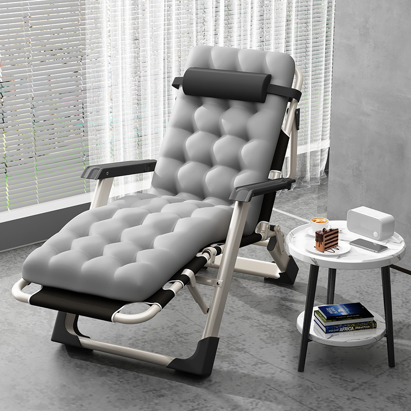 午休折叠躺椅办公室午睡床家用客厅阳台用懒人椅休闲靠背椅子睡椅