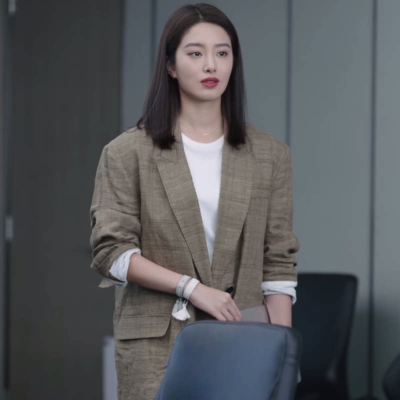 欧洲欢乐颂3方衡杨采钰同款西装外套女秋宽松西装