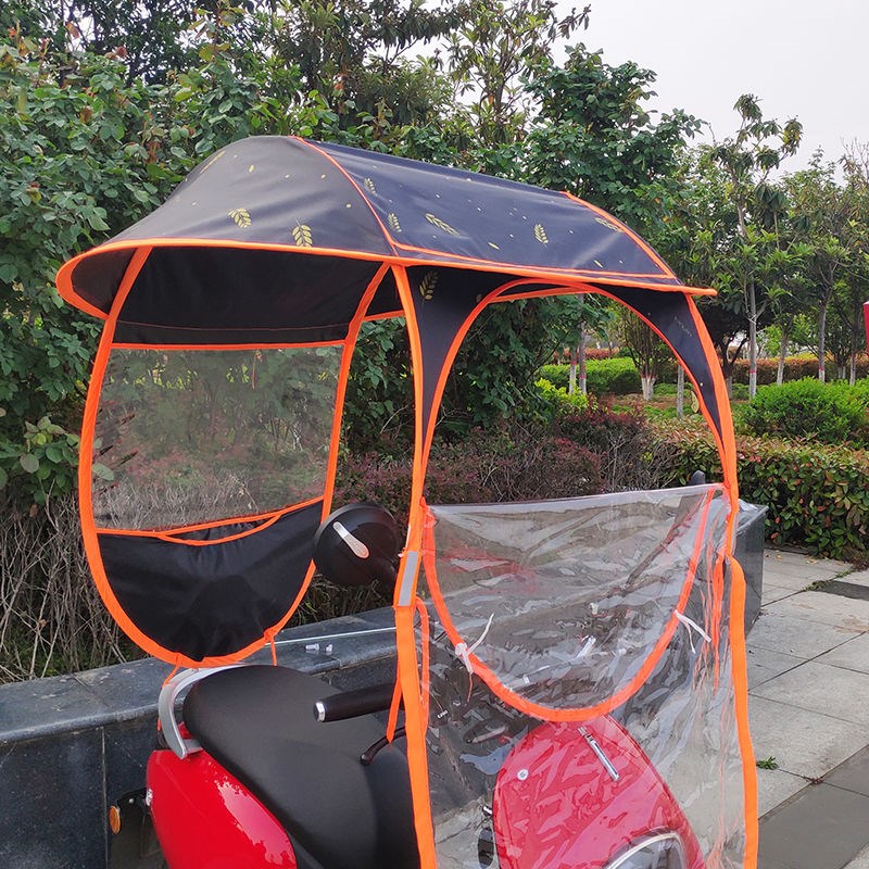 车踏托蓬款棚雨蓬新两蓬轮车防车i板保棚罩摩雨暖晒雨雨防罩电动