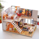 3d立体拼图木质模型成人女孩玩具屋房子手工制作DIY小屋儿童益智