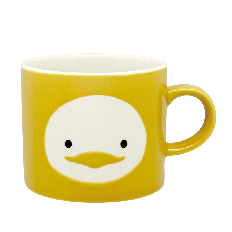 茶茶向上 日本izawa可爱动物图案陶瓷杯熊猫黄鸭猫马克咖啡杯水杯