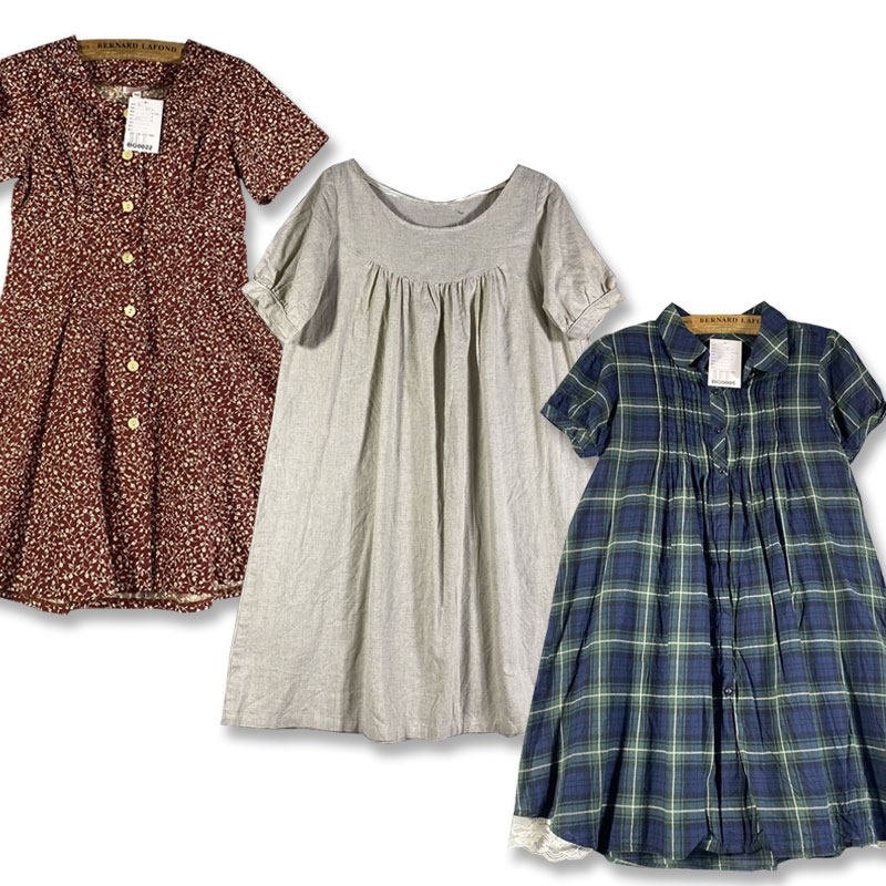 古着裙子女vintage复古日本制森系连衣裙文艺软妹日系中长裙夏季