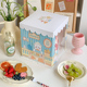 半透明生日蛋糕盒子包装盒6/8/10寸双层加高网红烘焙包装盒可定制