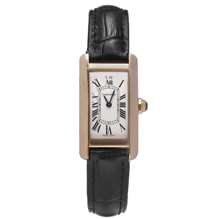 【9.0新】18k金卡地亚石英女表tank系列