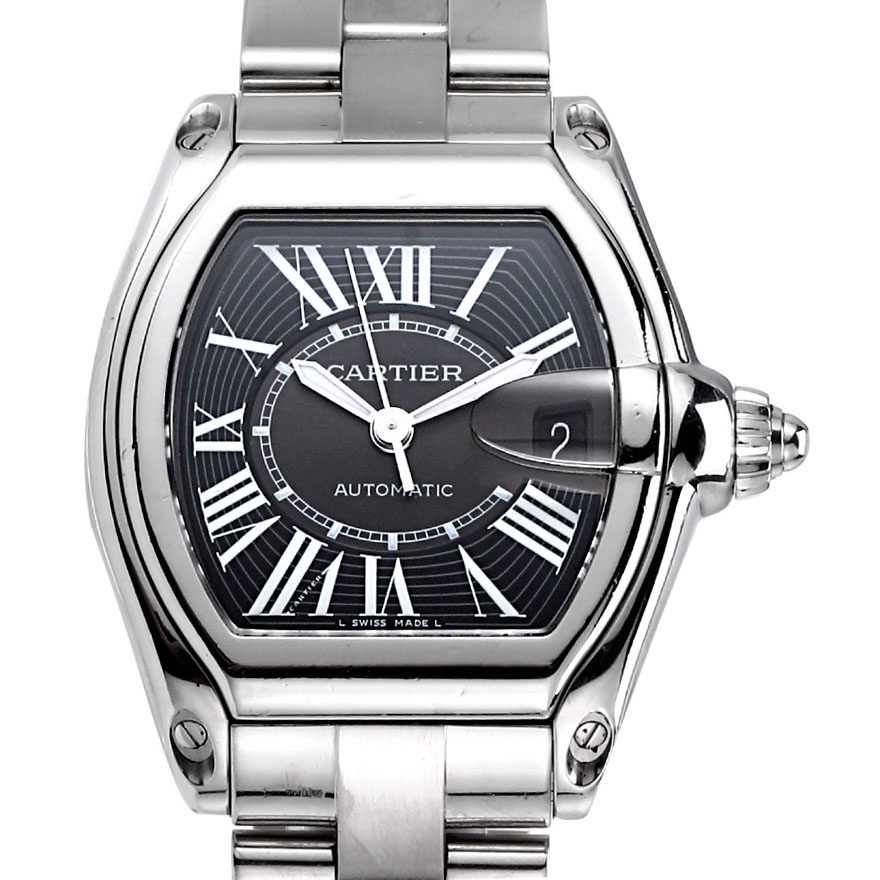 绝当【8.5新】卡地亚自动男表roadster系列华夏典当行