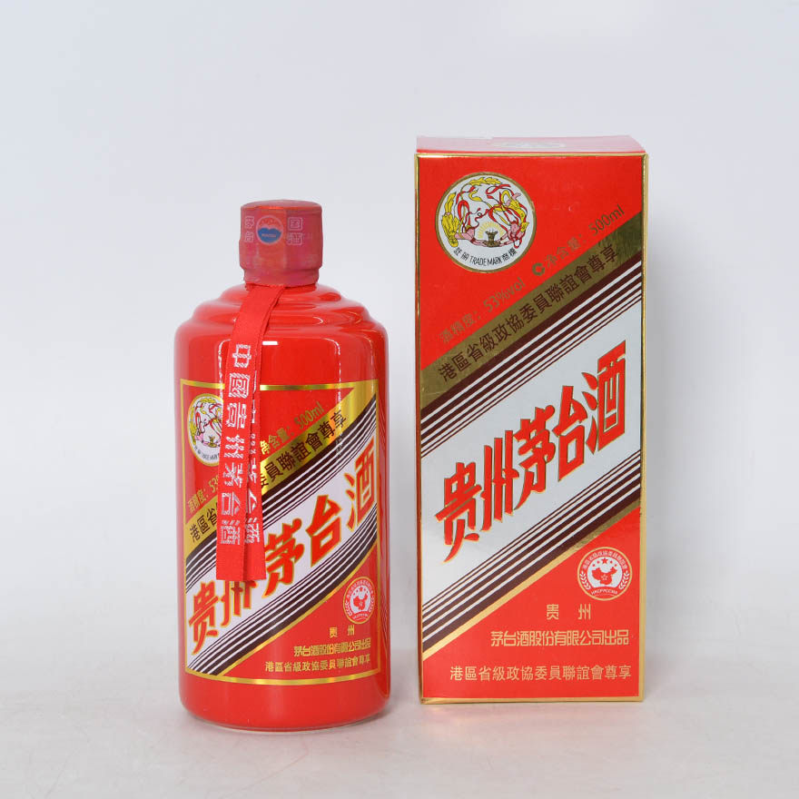 【即拍即得】2017年 53度 港区政协红瓶飞天茅台酒 500ml 1箱6瓶