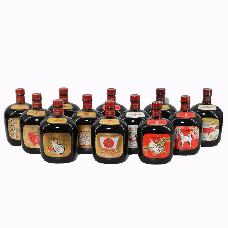 【80】三得利十二生肖纪念威士忌 700ml 12瓶