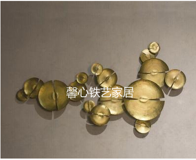 新品铁艺壁饰荷叶不锈钢壁挂荷花金色电镀酒店大堂收银背景墙装饰|msdalam kategori Aksesori rumah, mural - dari Buy2taobao.com untuk memberikan perkhidmatan ejen Taobao profesional membeli