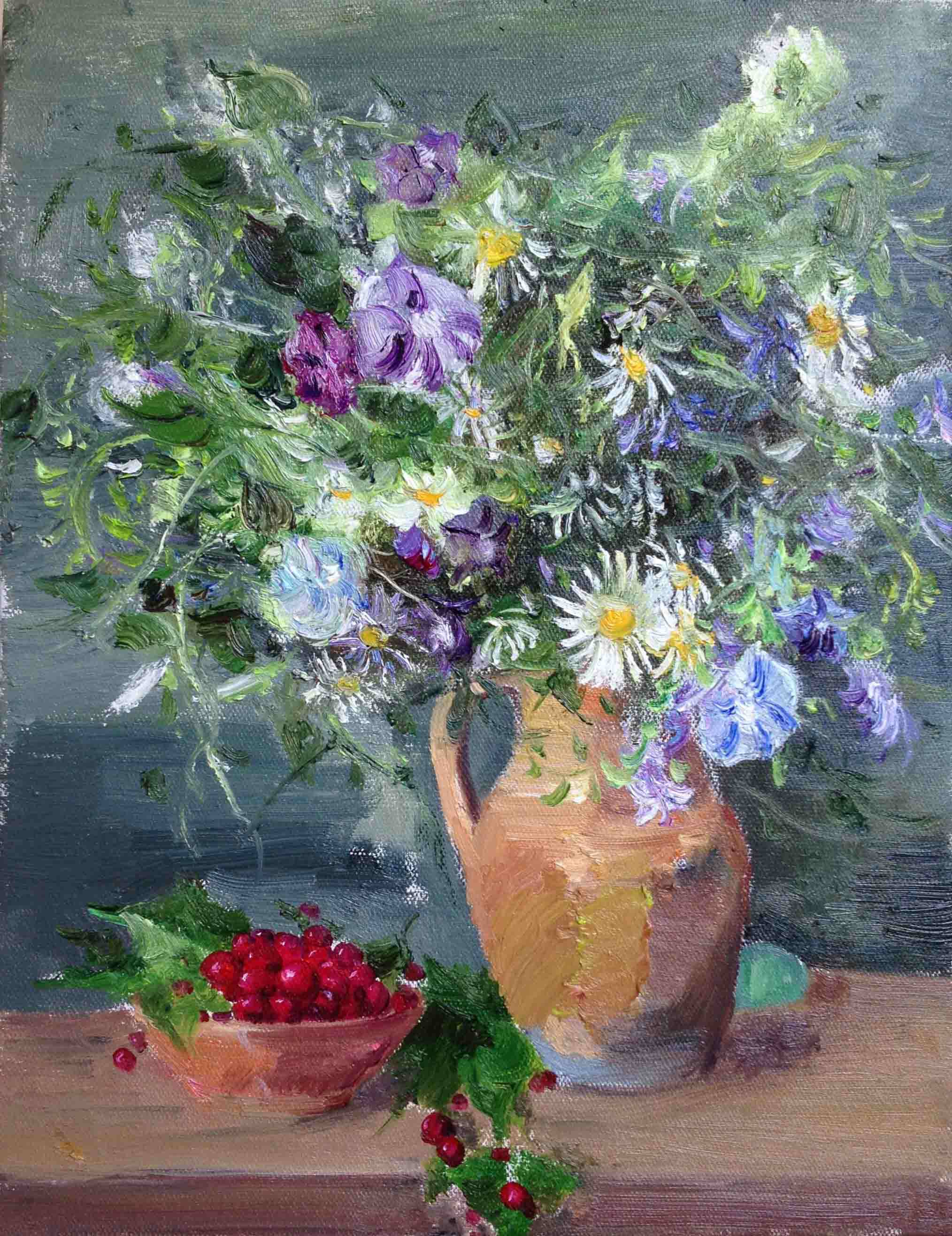 熊蒲前《油画静物花系列》 湖南师大硕士