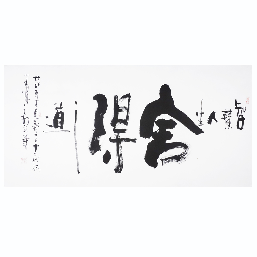 王梦之《舍得》五形体创始人 有合影 实力派书画家