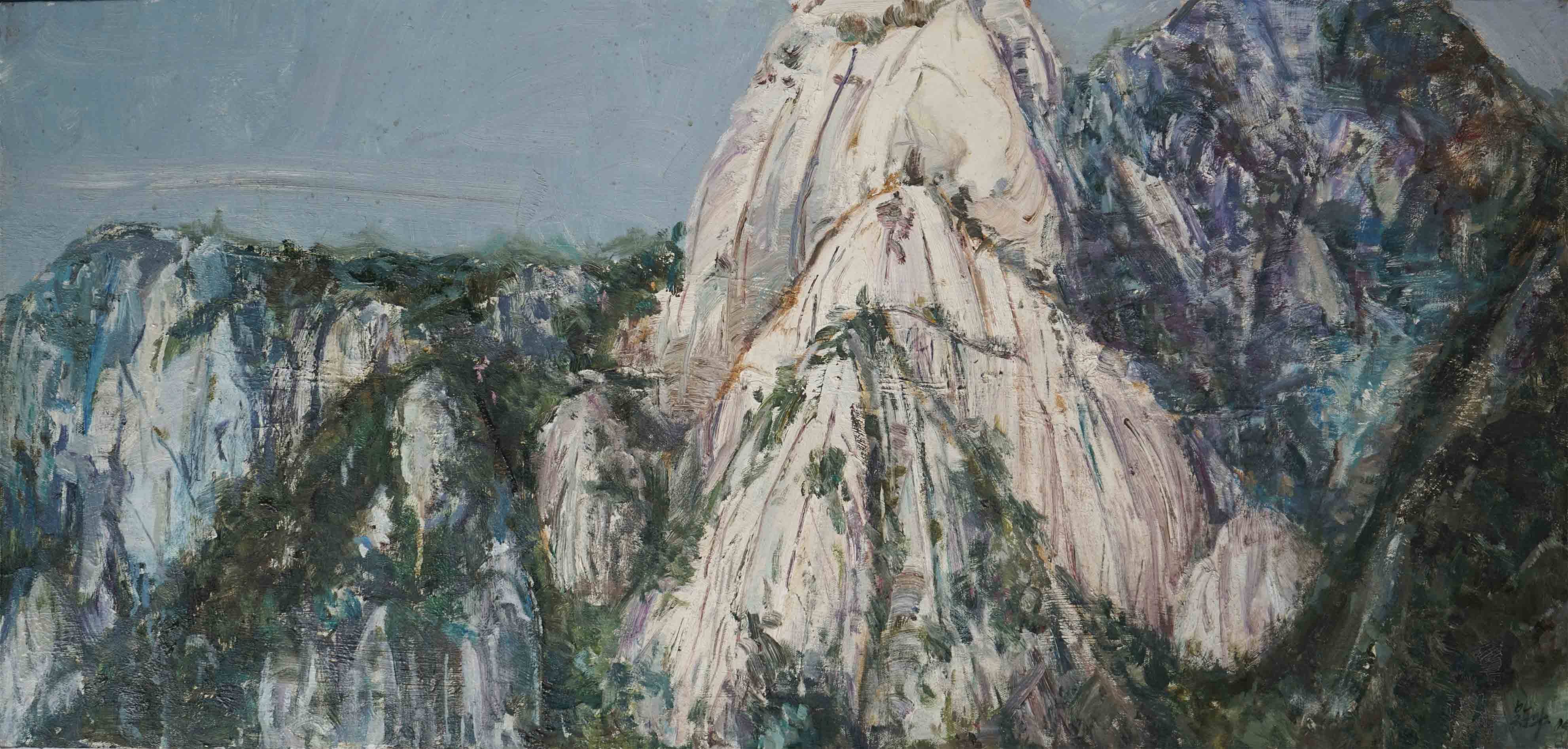 吴科《华山北》大尺幅 西安美院