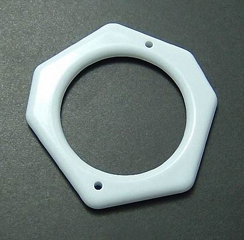 55mm白色双孔异形圈 1元1个 pm261 亚克力饰品diy配件