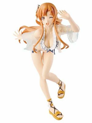 刀剑神域结城明日奈亚丝娜水着泳装exq透明盒装手办模型