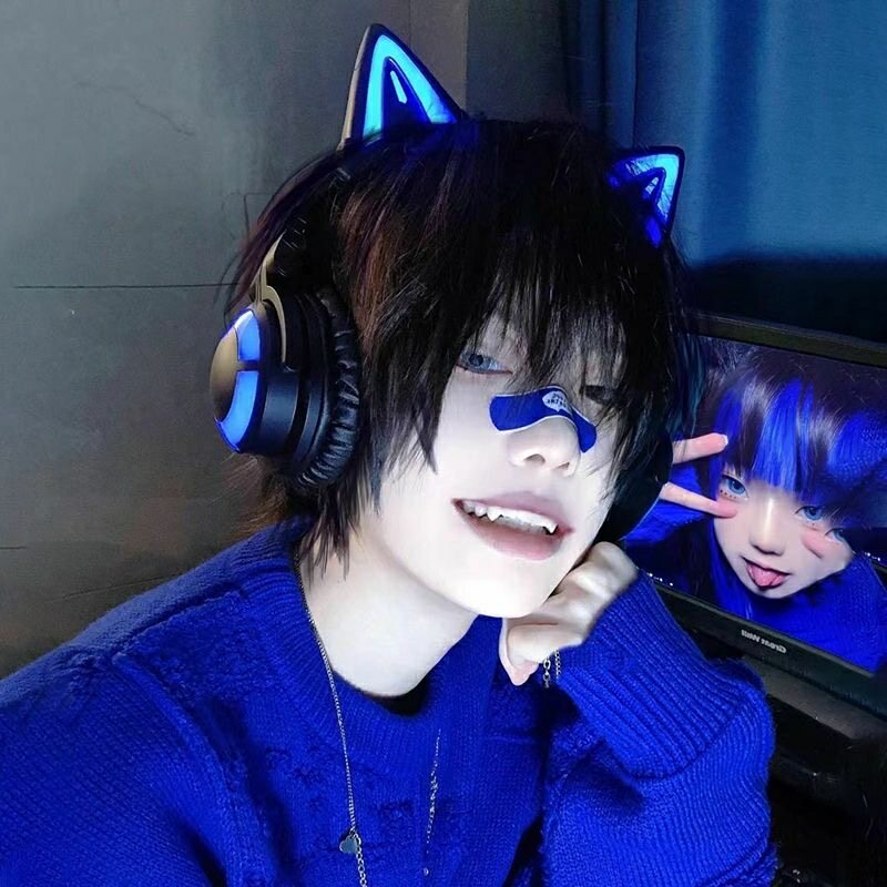 假发男日系短发蓬松基佬正太网红短直发帅气cos漫画万用dk全头套