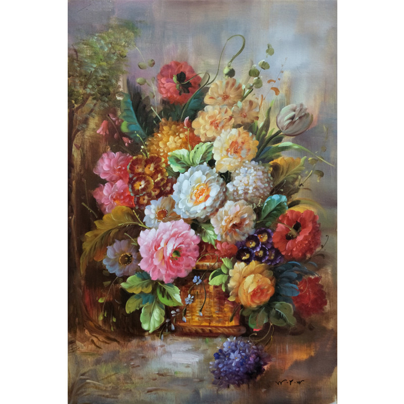 吴永伟《宫廷花语》布面油画