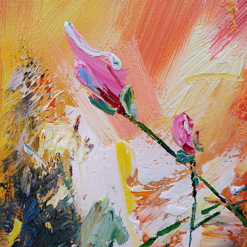 【即刻拍】 赵燕亮《荷》 布面油画