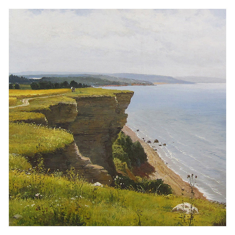 临摹 斯坦尼斯拉夫《海岸》布面油画