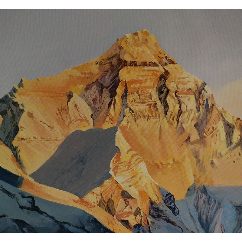 兰利朝 《金山》 布面油画