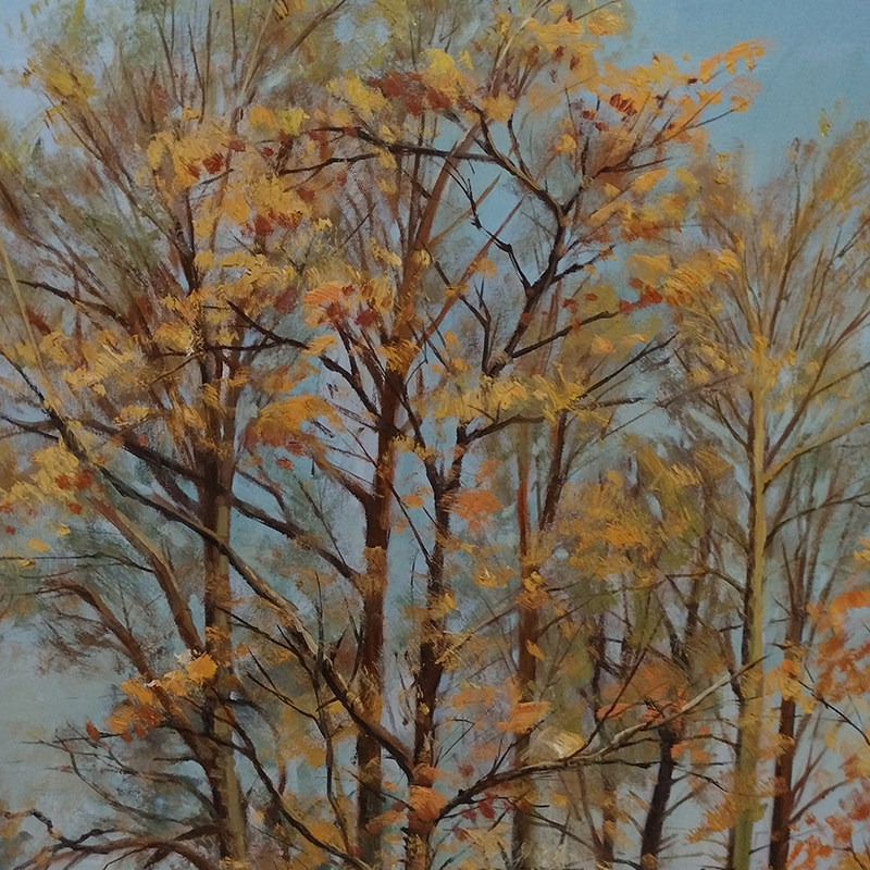 临摹 希施金 《黄金树》 布面油画