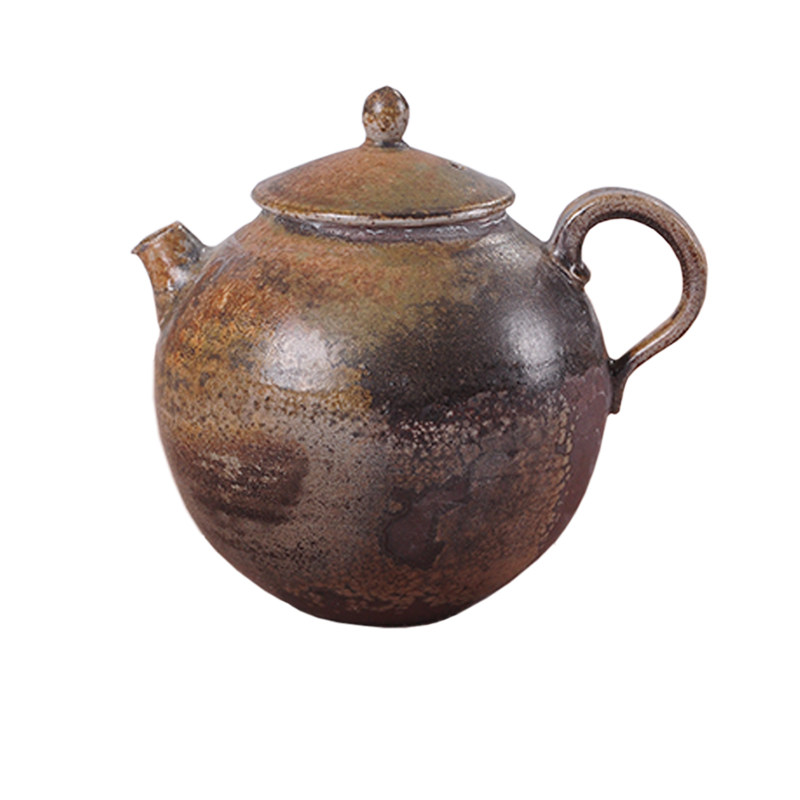 400年月记窑 民间工艺大师纯手工定制 柴烧茶壶 [禅影]