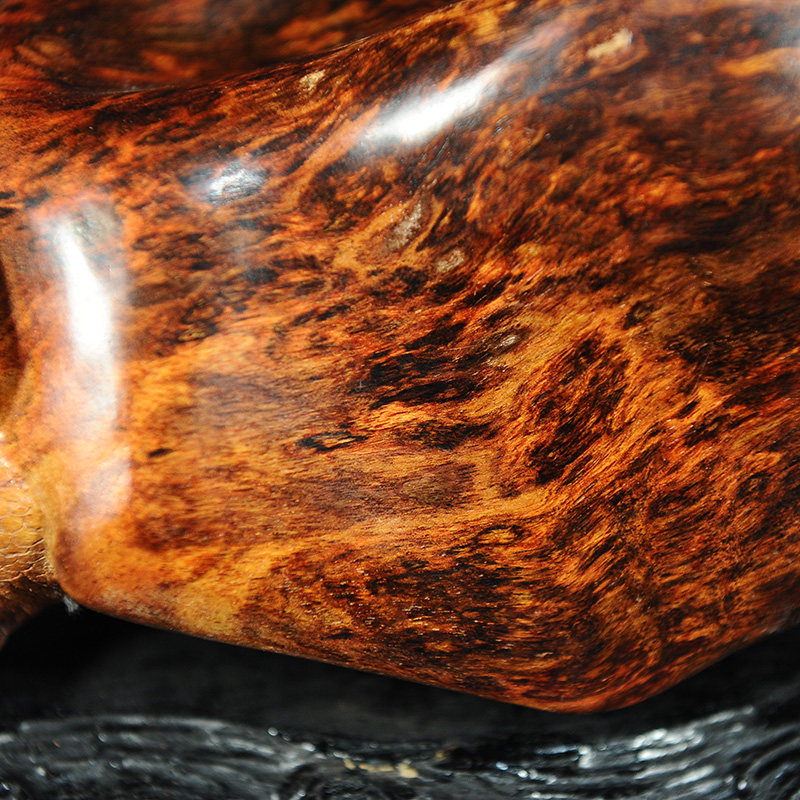 纯手工雕刻 随形孔雀 黄花梨 纹理漂亮 仙作工艺摆件