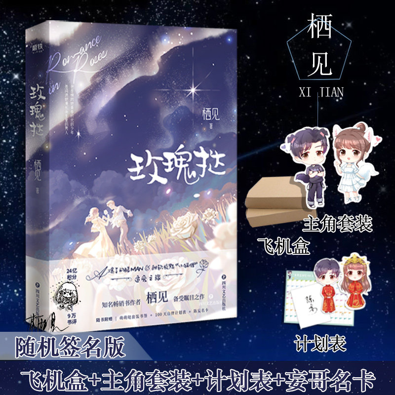 【附赠品】玫瑰挞书籍小说 随书赠主角萌萌哒套装书签 100天自律计划