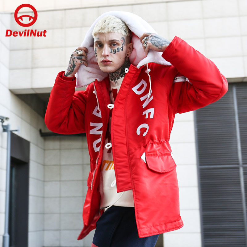 devilnut潮牌恶魔男女同款中国红新年红大红外套dnfcant