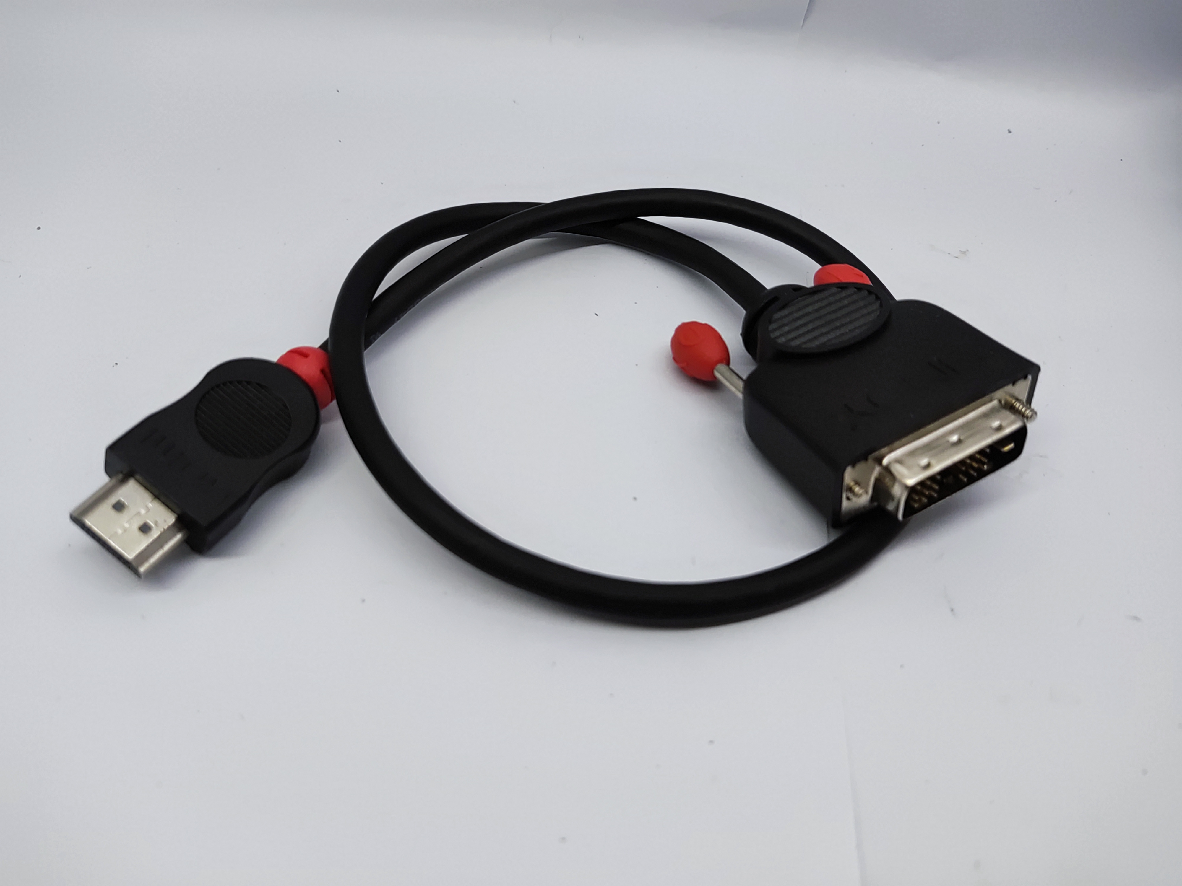德国LINDY Black系列 HDMI转DVI-D线缆 Black Line 0.5米