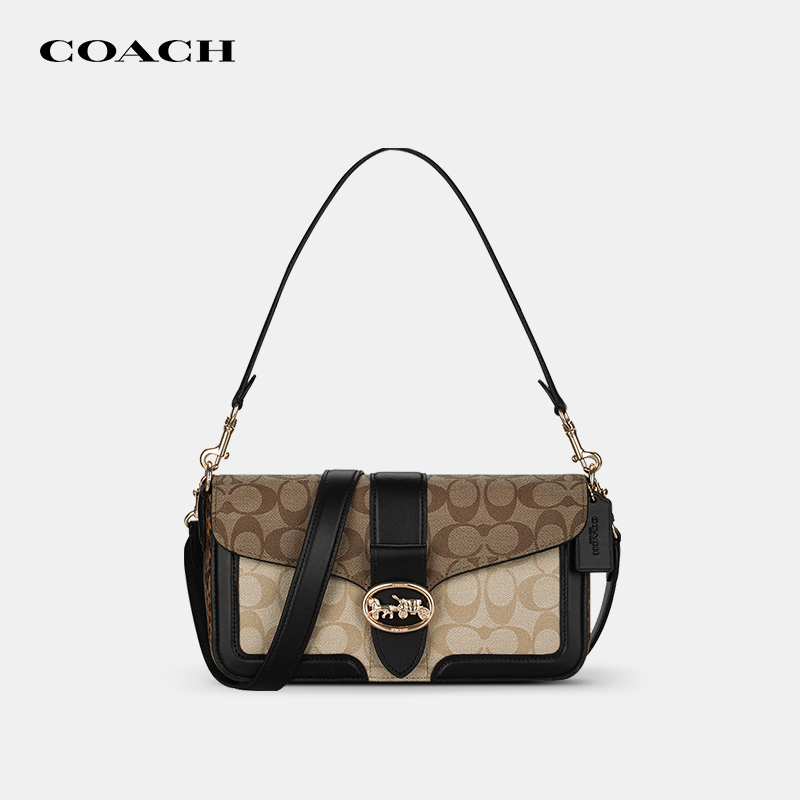 【官方授权】COACH/蔻驰Georgiep酒神包经典老花腋下包斜挎包5509