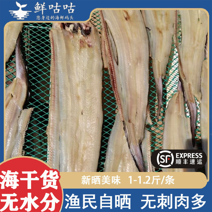 鳗鱼干油鳗干宁波舟山鱼干特产炒菜食用日晒淡干海鲜水产干货整条