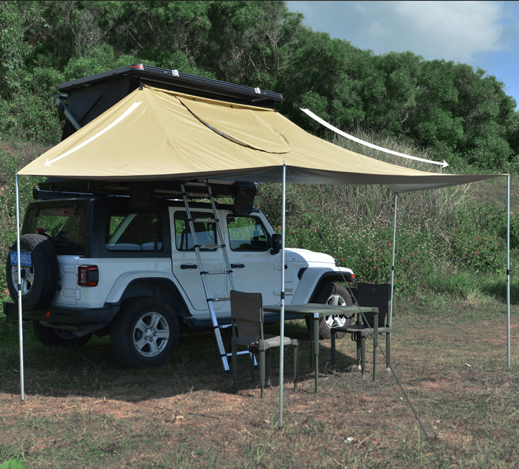 秋野地车边帐篷侧帐户外露营装备越野车天幕遮阳防晒凉棚