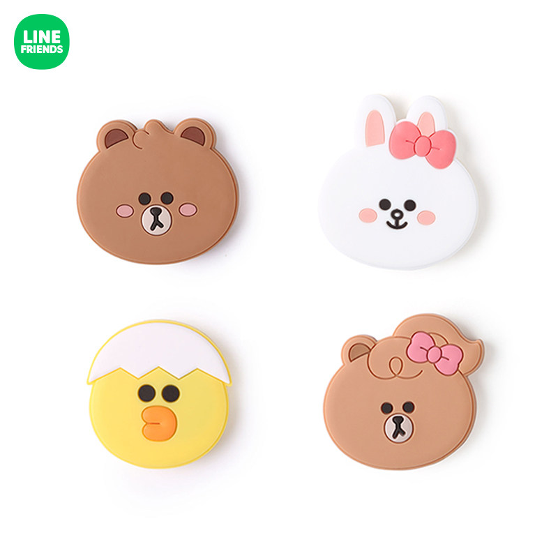 line friends 全新mini系列 布朗熊卡通周边 可爱冰箱贴硅胶磁铁