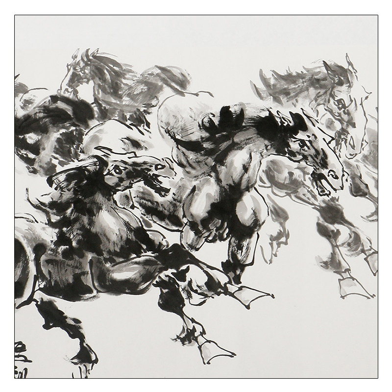 胡登科《马到成功》全国画马大赛评委 送出版画刊