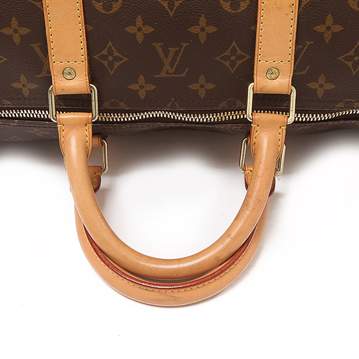 【中古】 85新 lv keepall 55 老花旅行袋 有肩带款 没有防尘袋