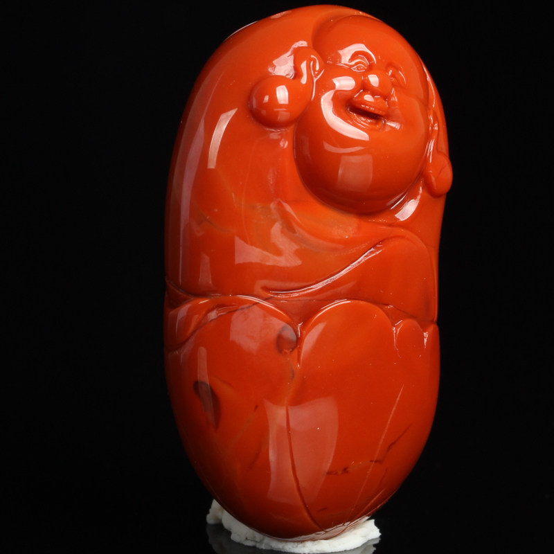 27.40克 南红玛瑙佛公吊坠 sn57