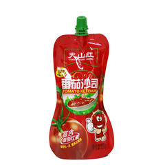 包邮 番茄沙司320g*2袋 挤挤装 无色素防腐剂清真番茄酱 新疆番茄