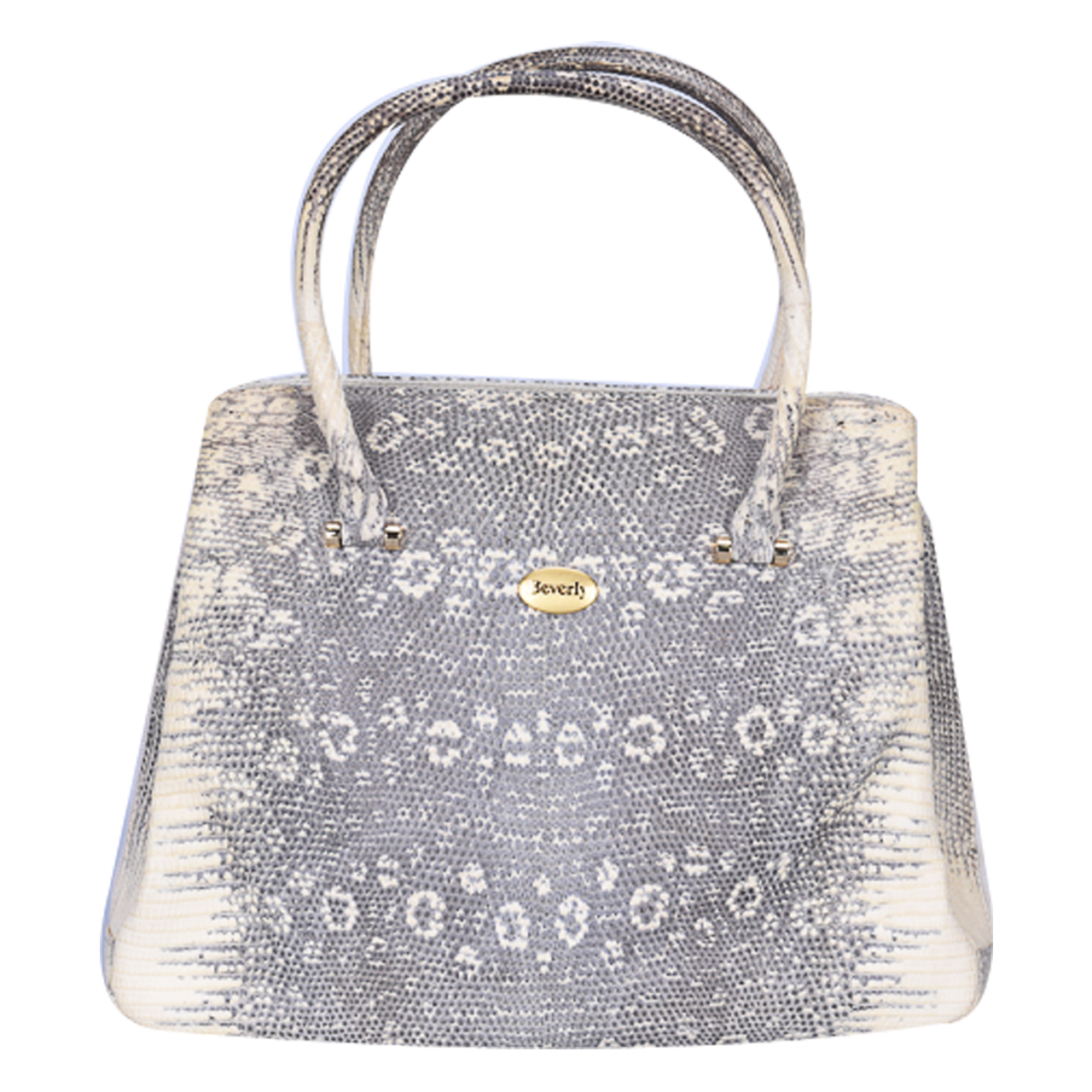 [9.5新]贝芙利beverly女士原色蜥蜴皮手提包10007282