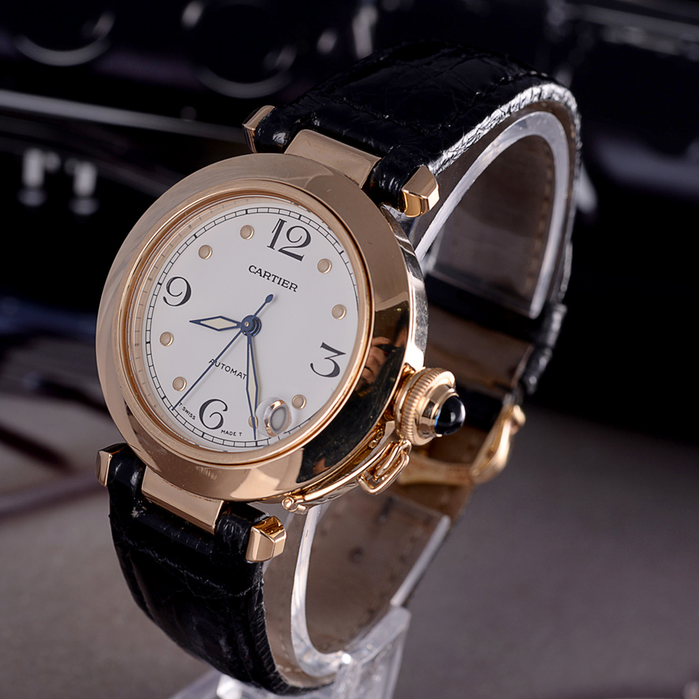 【中古】cartier/卡地亚 玫瑰金 自动机械手表