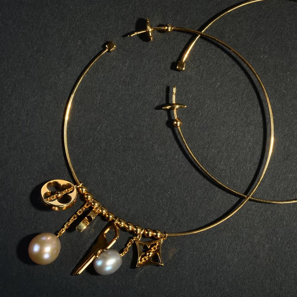 【中古】超美 lv/路易威登 750黄金 女士 耳环