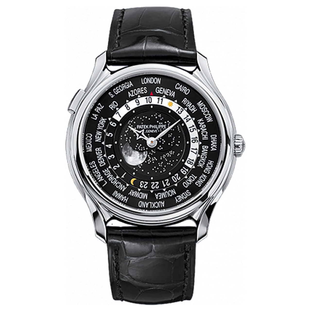 [9.5新]百达翡丽自动机械男表世界时月相 特别限量系列