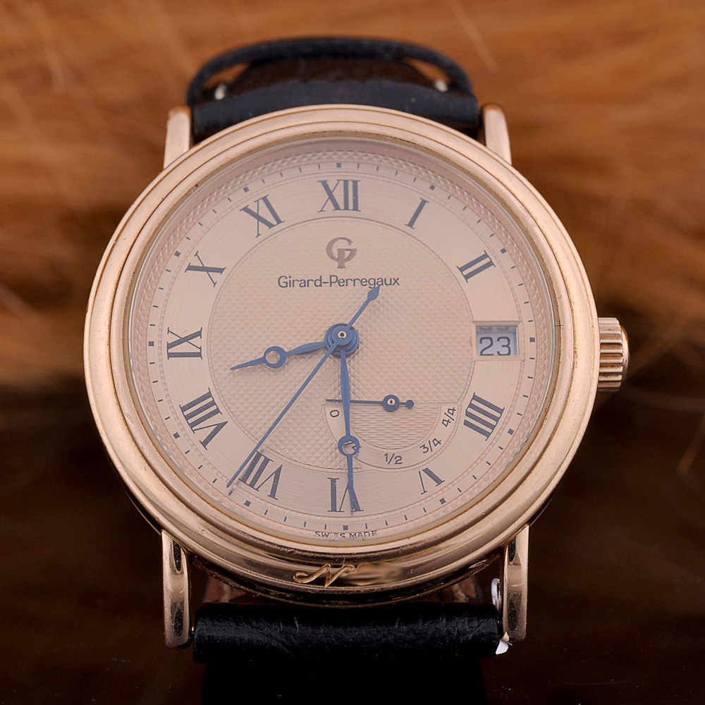 【中古】girard-perregaux/芝柏 18k玫瑰金自动机械表