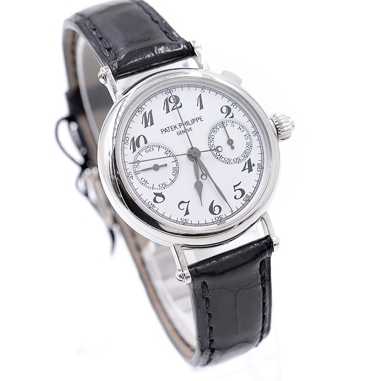 【9.5新】百达翡丽手动机械男表 5959铂金 计时 双追针