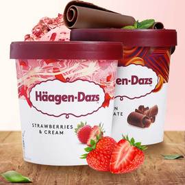哈根达斯冰淇淋460ml*2桶大盒装网红冰激凌