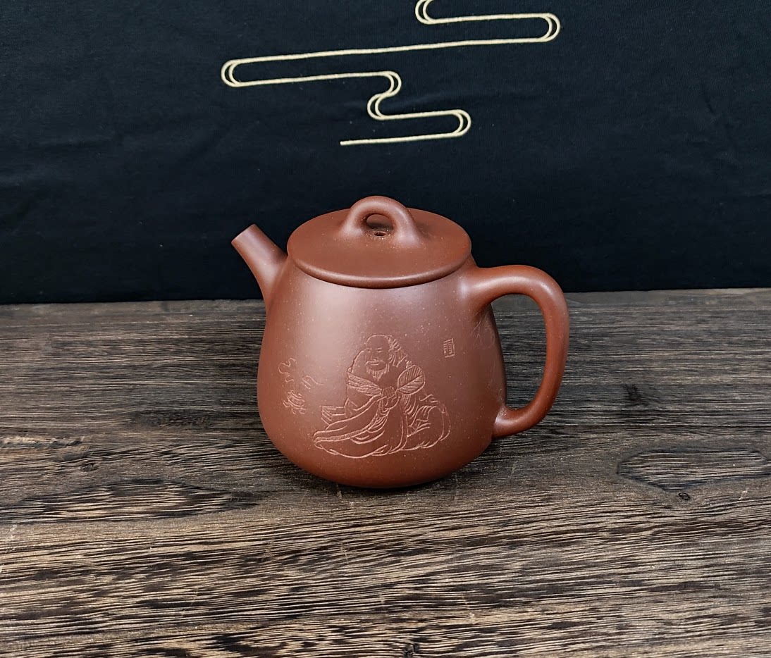 【主播推荐】容山堂宜兴紫砂壶 紫泥 高石瓢 顾华君270cc ghj105
