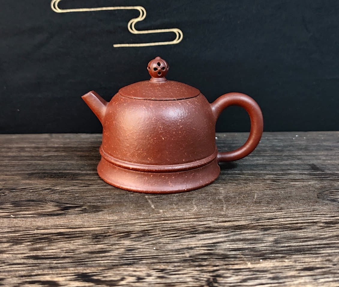 主播推荐容山堂宜兴紫砂壶紫朱泥金钟虞军150ccyj159