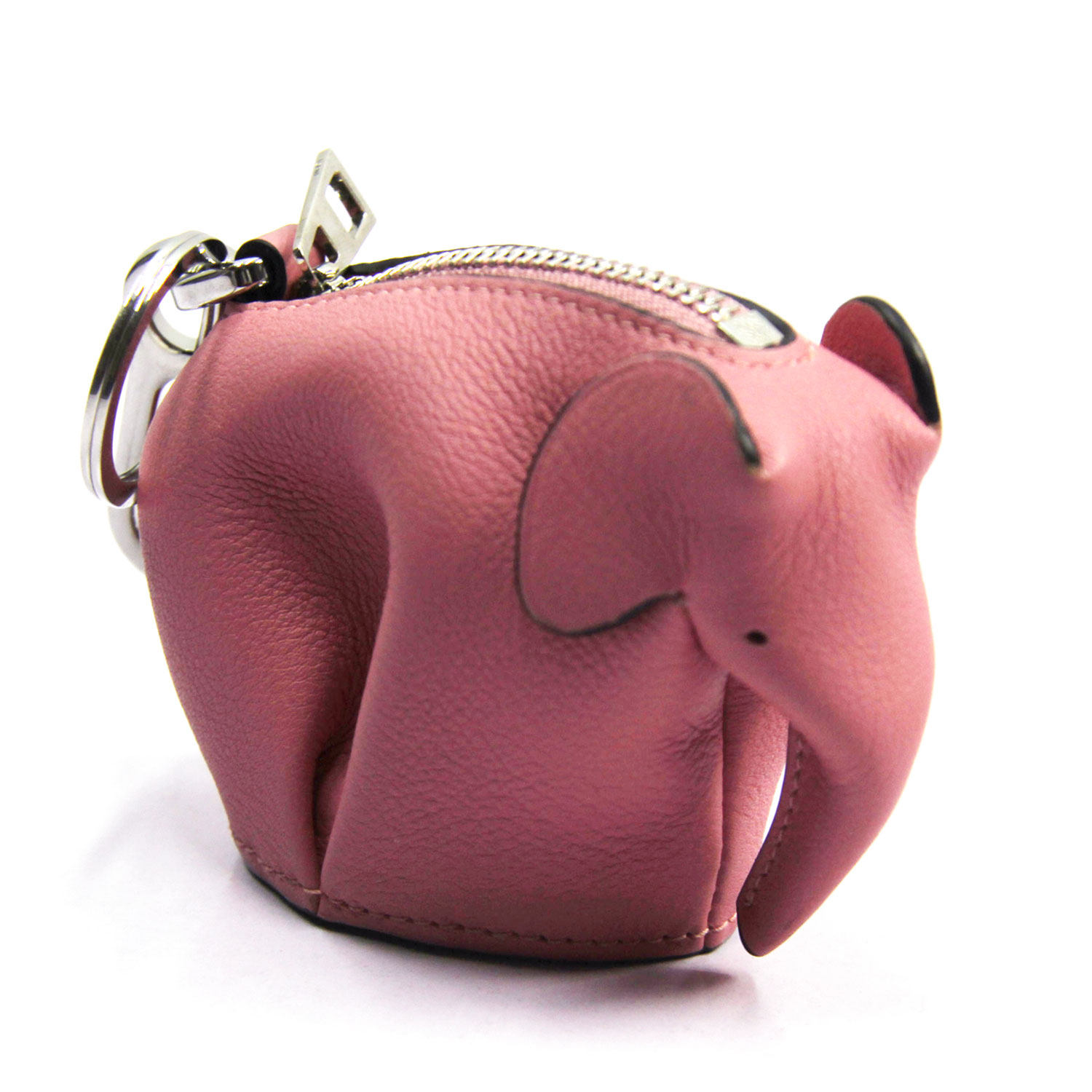 [9.8新]罗意威loewe粉色小象零钱包挂饰