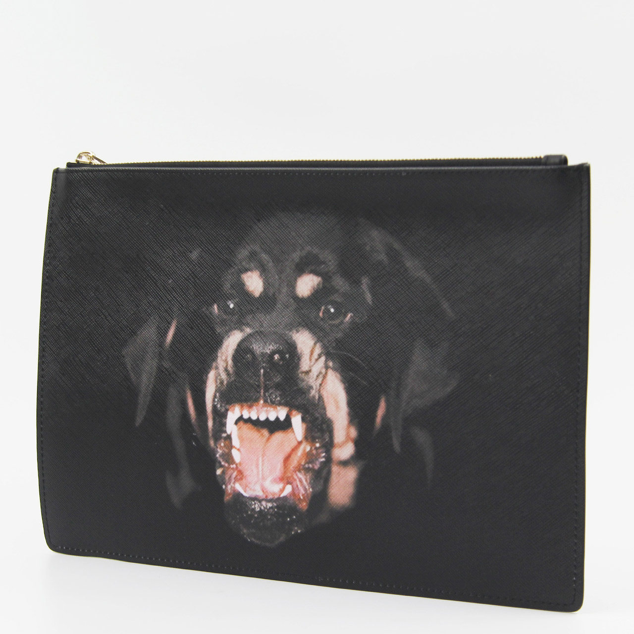 [99新]givenfin纪梵希狗头男士手拿包